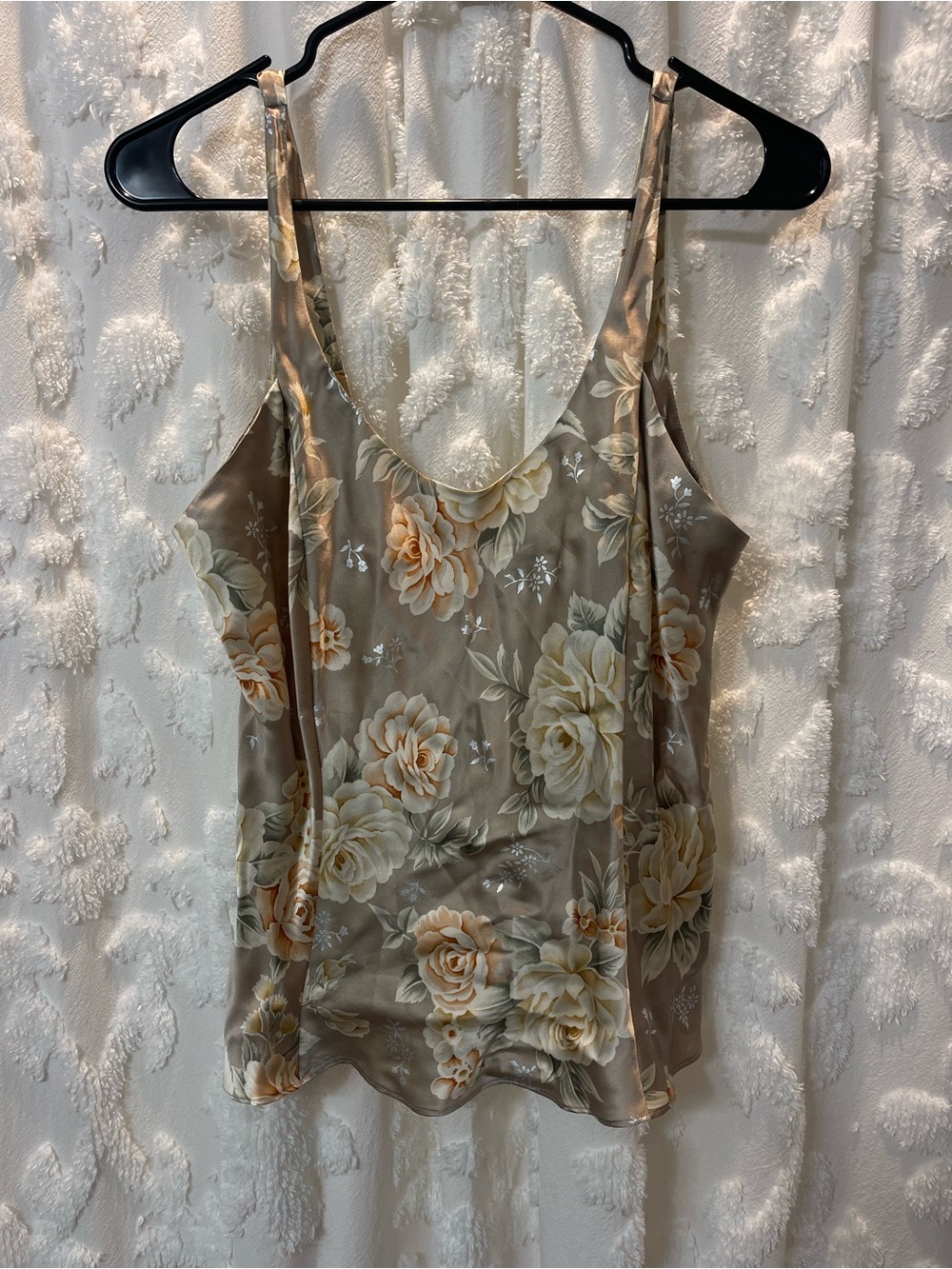 Vintage 1997 Victoria's Secret floral silk cami top